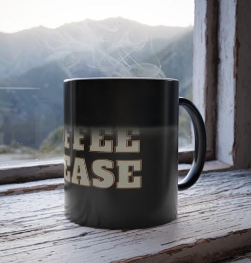 Color Morphing Mug, Coffee Please Color Changing Cup, Heat Sensitive Tea Mug, Magic Drinkware, Gift for Coffee Lovers