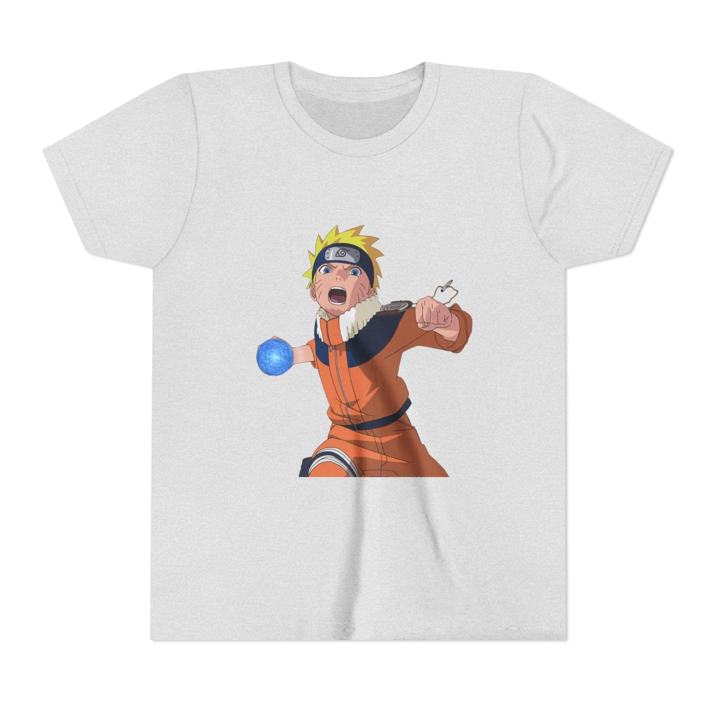 Anime-Inspired Youth Short Sleeve Tee, Perfect for Kids, Anime Lovers, Birthdays, Naruto Fans, Casual Wear, Gift Idea