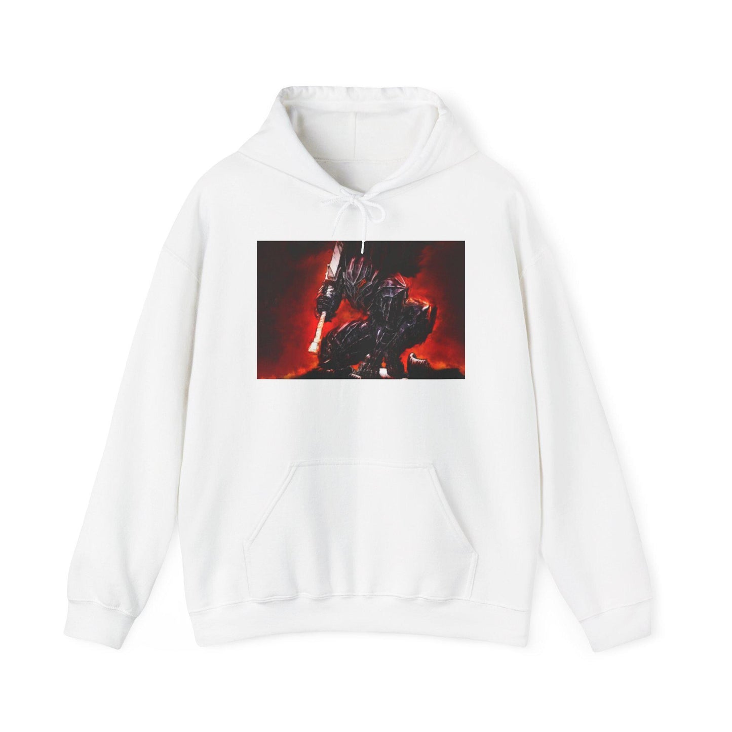 Epic Fantasy Warrior Hoodie, Cozy Sweatshirt for Gamers, Game Night Gift, Unisex Hooded Sweatshirt, Fantasy Art Apparel, Unique hoodie for