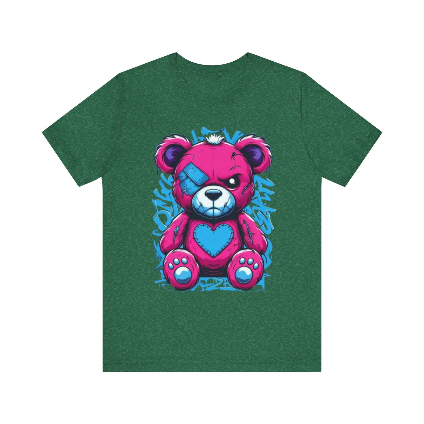 Cute Bandaged Teddy Bear Tee, Fun T-Shirt for Kids & Adults, Cartoon Shirt, Gift for Birthdays and Holidays, Casual Streetwear