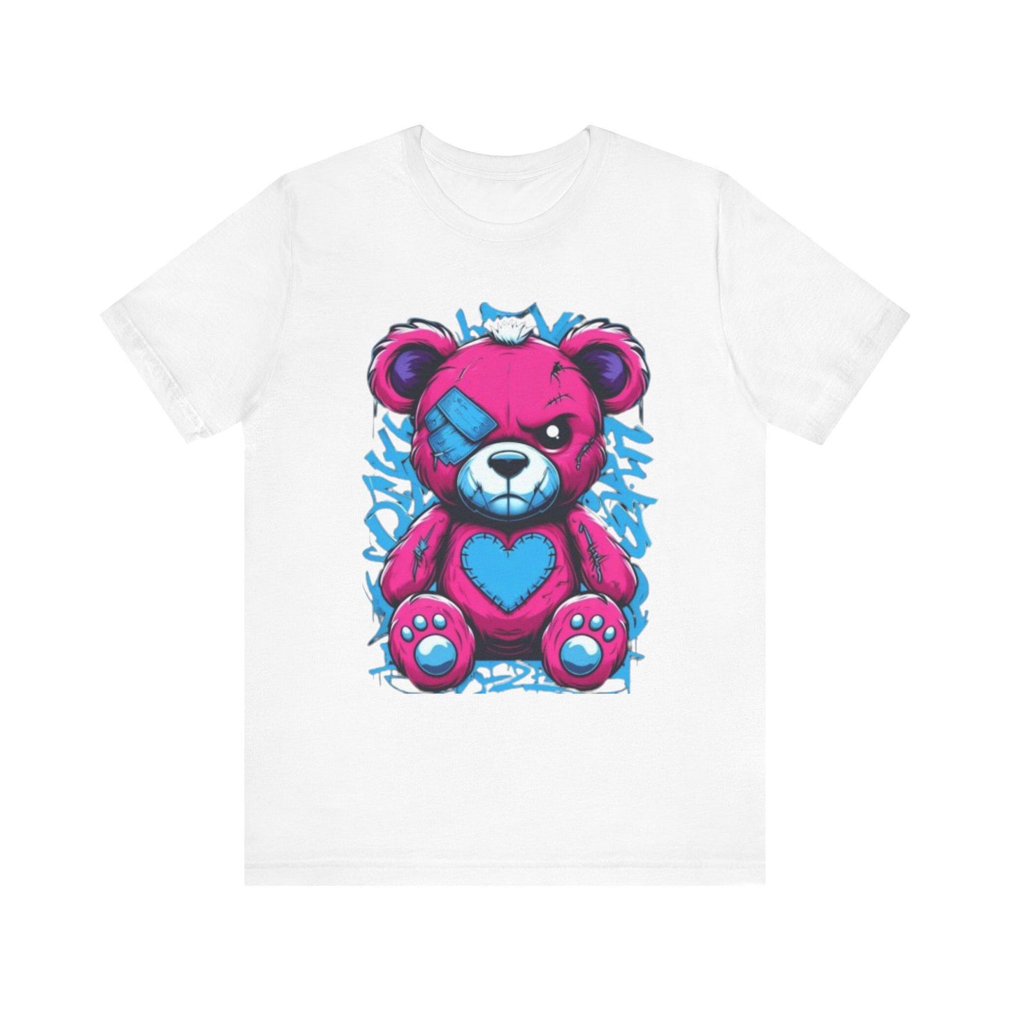 Cute Bandaged Teddy Bear Tee, Fun T-Shirt for Kids & Adults, Cartoon Shirt, Gift for Birthdays and Holidays, Casual Streetwear