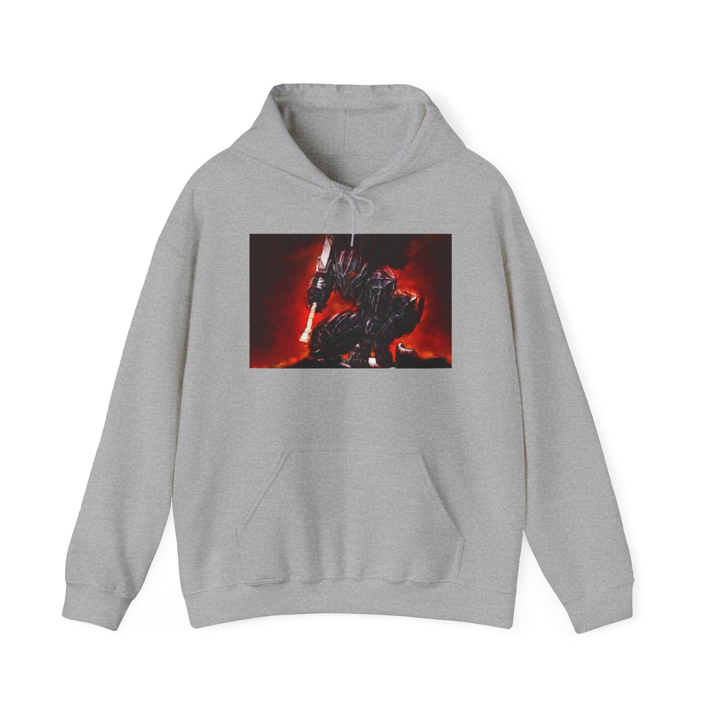 Epic Fantasy Warrior Hoodie, Cozy Sweatshirt for Gamers, Game Night Gift, Unisex Hooded Sweatshirt, Fantasy Art Apparel, Unique hoodie for