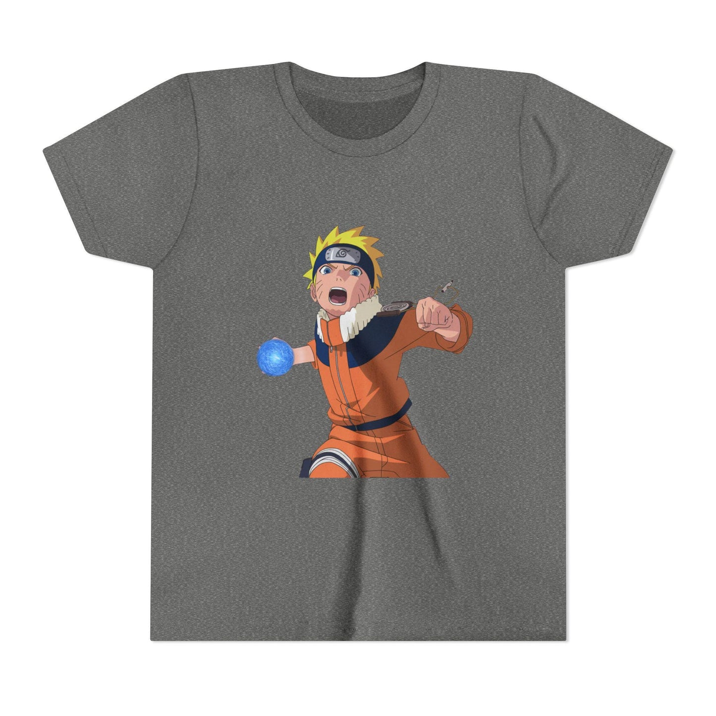 Anime-Inspired Youth Short Sleeve Tee, Perfect for Kids, Anime Lovers, Birthdays, Naruto Fans, Casual Wear, Gift Idea