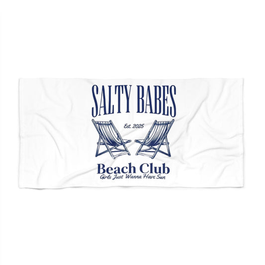 Salty Babes Beach Towel - Perfect for Summer Fun, Pool Parties, Beach Days, Travel, Gifts for Friends, Sun Lovers