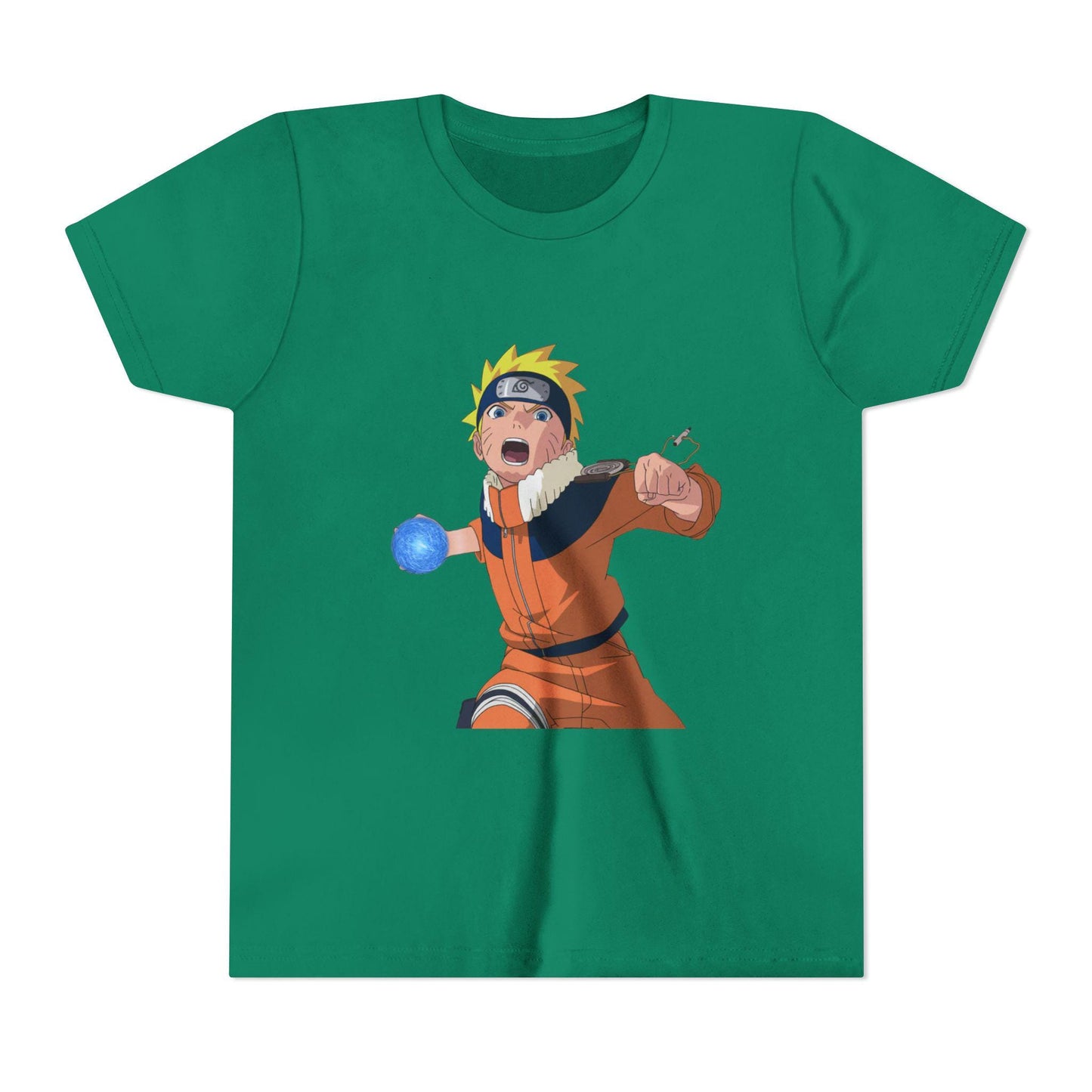 Anime-Inspired Youth Short Sleeve Tee, Perfect for Kids, Anime Lovers, Birthdays, Naruto Fans, Casual Wear, Gift Idea