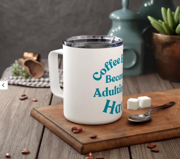 Insulated Coffee Mug, 10oz