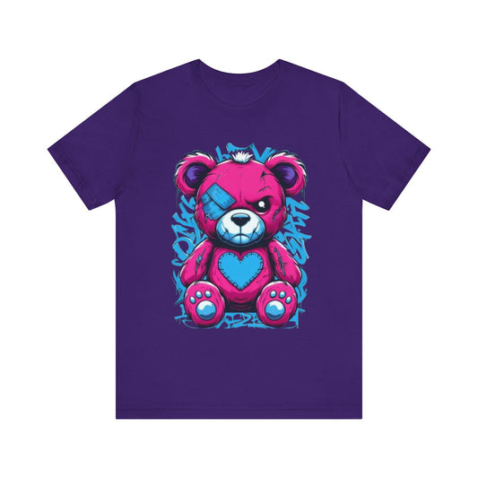 Cute Bandaged Teddy Bear Tee, Fun T-Shirt for Kids & Adults, Cartoon Shirt, Gift for Birthdays and Holidays, Casual Streetwear