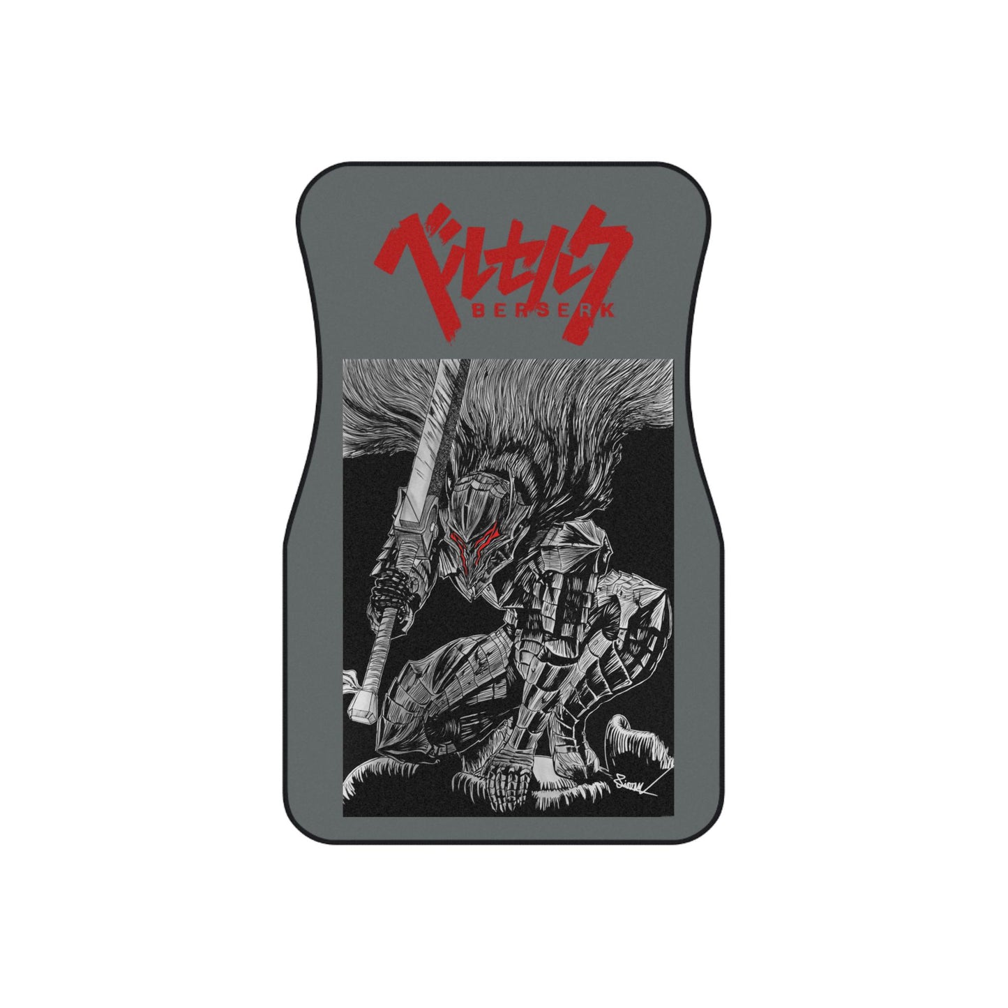 Berserk Car Mats Set - Anime Auto Accessories for Fans, Unique Gift for Car Enthusiasts, Stylish Floor Mats for Special Occasions, Durable