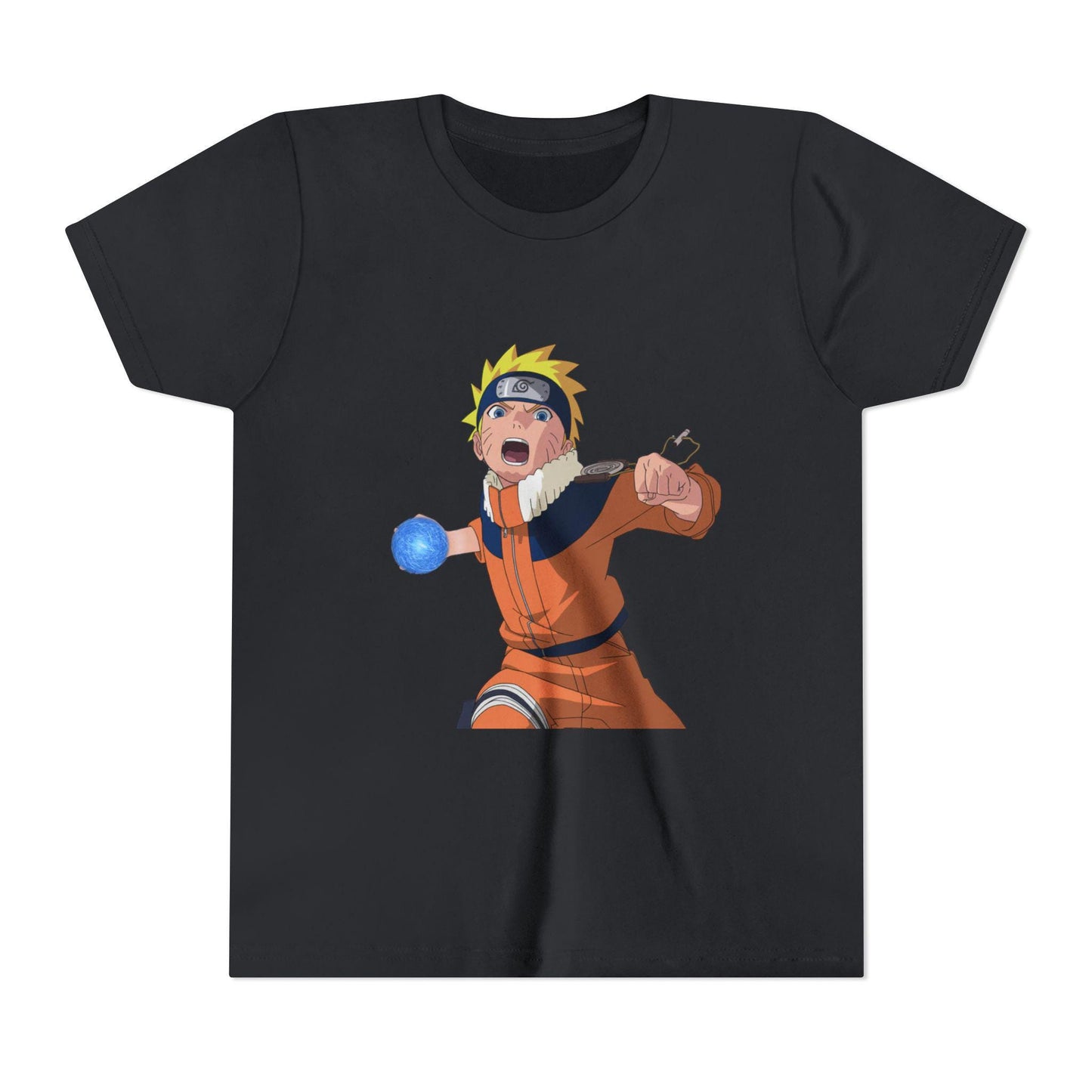 Anime-Inspired Youth Short Sleeve Tee, Perfect for Kids, Anime Lovers, Birthdays, Naruto Fans, Casual Wear, Gift Idea