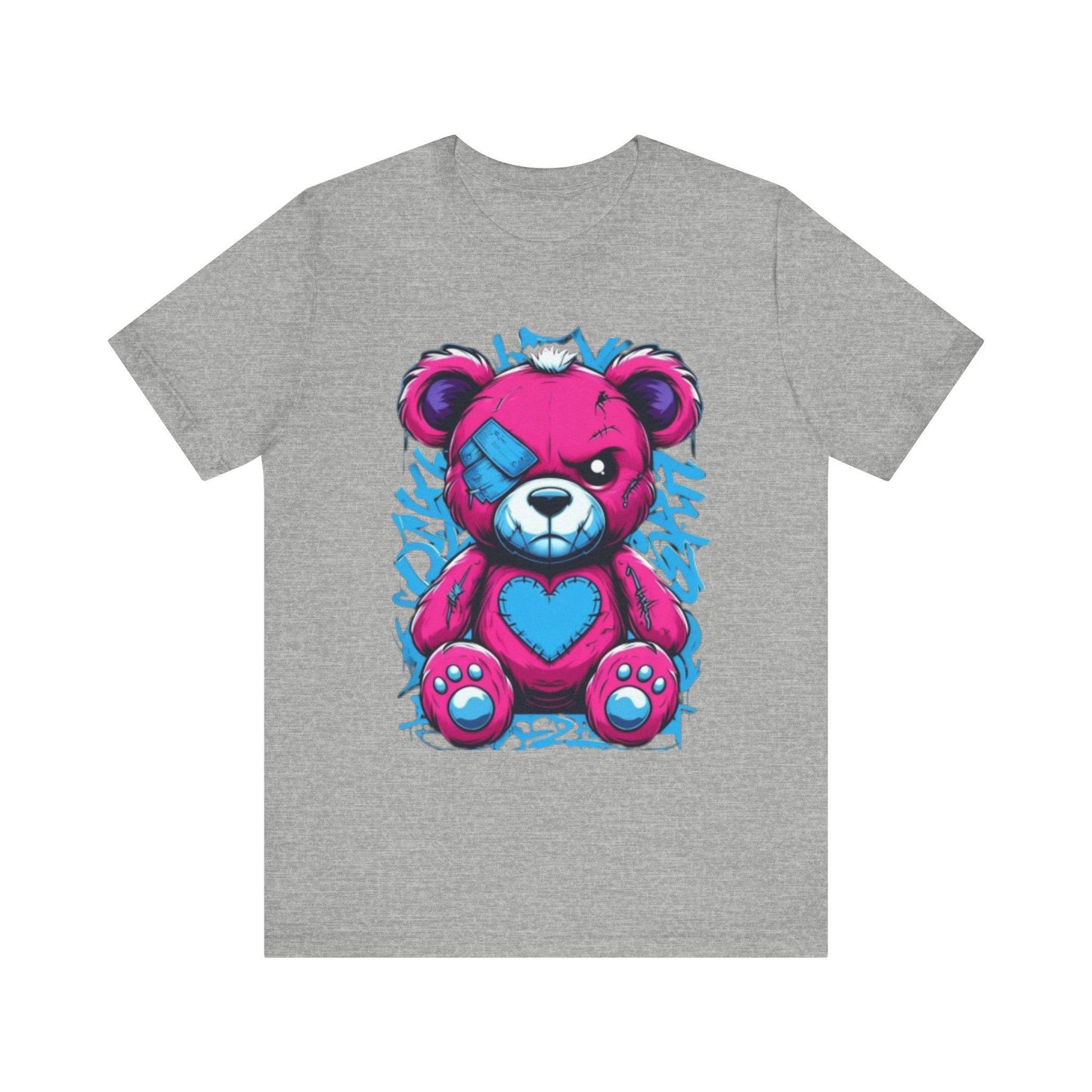 Cute Bandaged Teddy Bear Tee, Fun T-Shirt for Kids & Adults, Cartoon Shirt, Gift for Birthdays and Holidays, Casual Streetwear