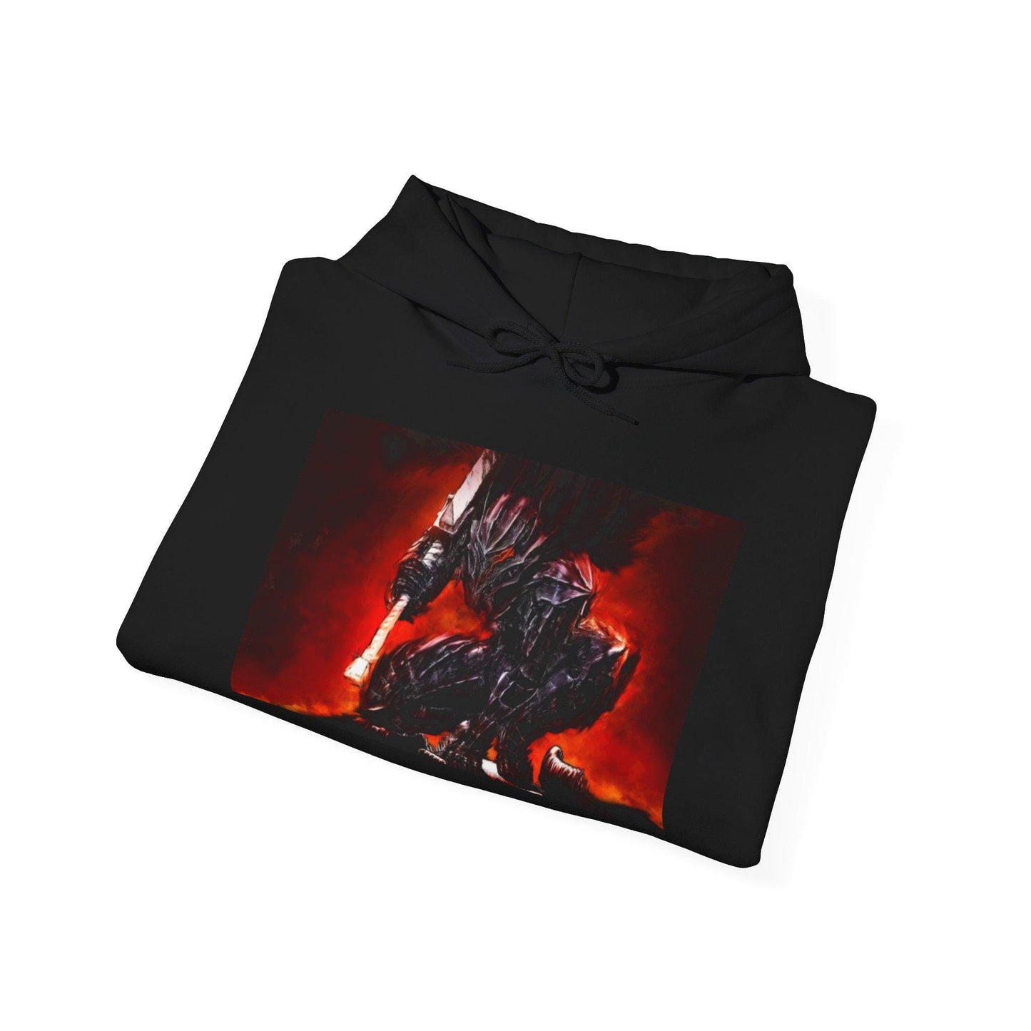 Epic Fantasy Warrior Hoodie, Cozy Sweatshirt for Gamers, Game Night Gift, Unisex Hooded Sweatshirt, Fantasy Art Apparel, Unique hoodie for