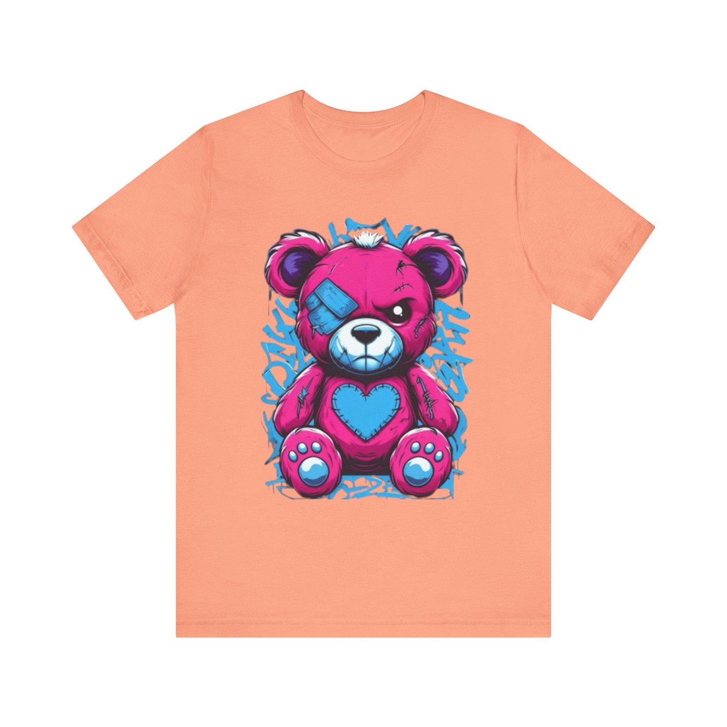 Cute Bandaged Teddy Bear Tee, Fun T-Shirt for Kids & Adults, Cartoon Shirt, Gift for Birthdays and Holidays, Casual Streetwear